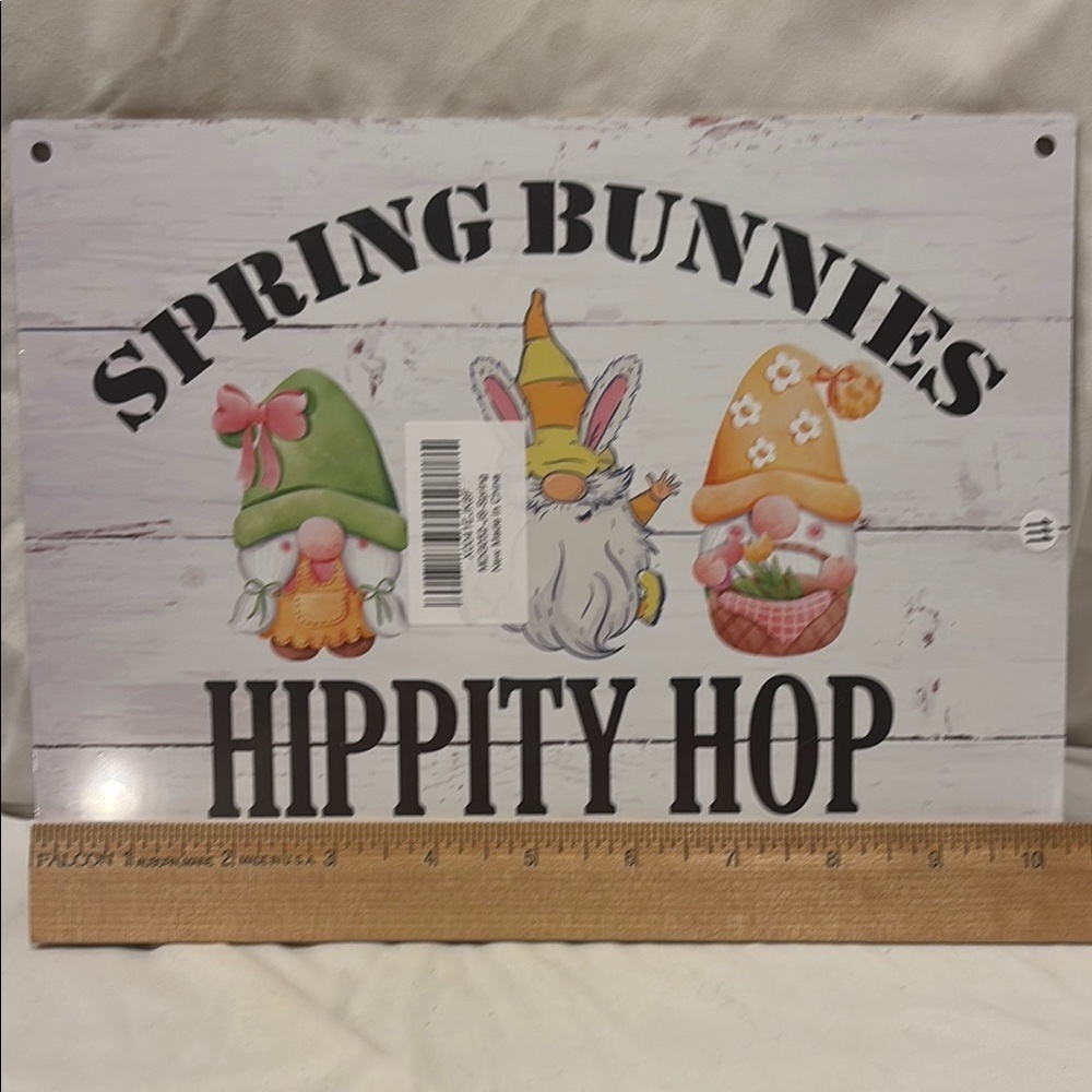 Spring Bunnies Hippity Hop Sign - Picture 2 of 3